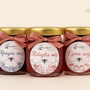 Ízesített Mézes Esküvői/Céges Köszönetajándék/Köszönőajándék/Ajándék- 40 ml, Esküvő, Emlék & Ajándék, Köszönőajándék, Gyertya-, mécseskészítés, MESKA