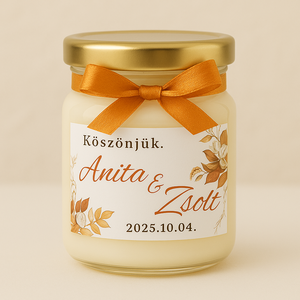 Szójaviasz Gyertya Esküvői Köszönetajándék - 40 ml - esküvő - emlék & ajándék - köszönőajándék - Meska.hu