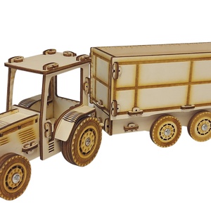Traktor pótkocsival - játék & sport - építőjáték - Meska.hu