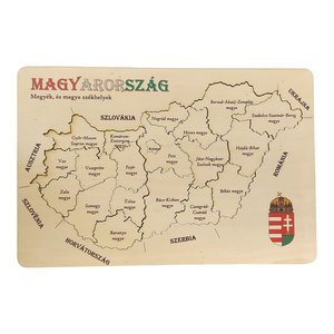 Magyarország térkép kirakós puzzle, Játék & Sport, Puzzle, Kirakó, kocka kirakó, Famegmunkálás, Festészet, Meska