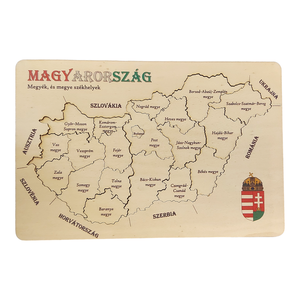 Magyarország térkép kirakós puzzle - játék & sport - puzzle - kirakó, kocka kirakó - Meska.hu