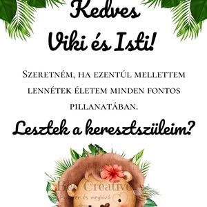Keresztszülő felkérő - Meska.hu