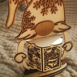 Fénymanó - lézervágott lámpás - kellékek & szerszámok - hobby fa alapanyag - egyéb fatermék - Meska.hu