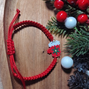 Karácsony ékszerszett, Ékszer, Ékszerszett, Gyöngyfűzés, gyöngyhímzés, Csomózás, MESKA