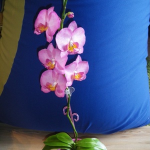 rózsaszín agyag orchidea - phalaenopsis - Meska.hu