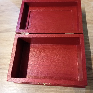 rubint ékszertartó doboz - ékszer - ékszertartó - ékszerdoboz - Meska.hu