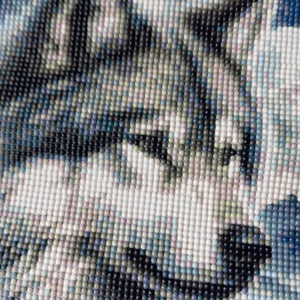 Farkas a hegyekben - gyémántszemes kép - otthon & életmód - dekoráció - kép & falikép - mozaik kép - Meska.hu