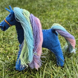 Húsvéti unikornis ló - játék & sport - plüssállat & játékfigura - ló - Meska.hu
