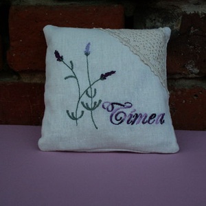 Névre szóló levendulapárna - enikoagoston19 megrendelésére - Meska.hu