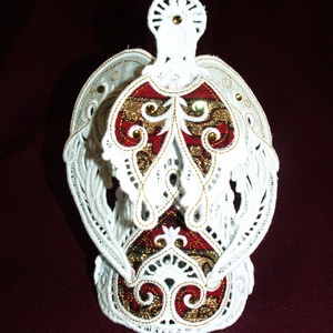 Angyal csúcsdísz - RENDELHETŐ - Meska.hu