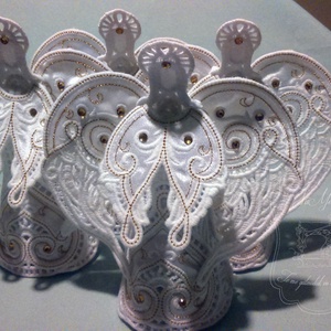 Angyal csúcsdísz - RENDELHETŐ - Meska.hu