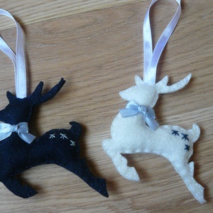 Szarvasok karácsonyfadísz (6db) -  - Meska.hu