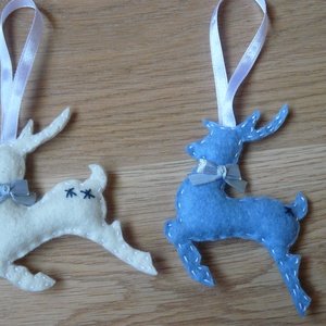 Szarvasok karácsonyfadísz (6db) -  - Meska.hu