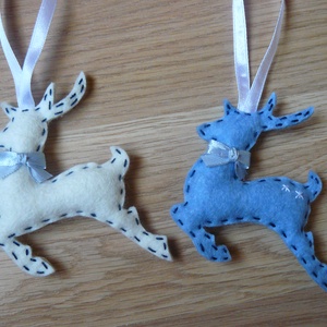 Szarvasok karácsonyfadísz (6db) -  - Meska.hu
