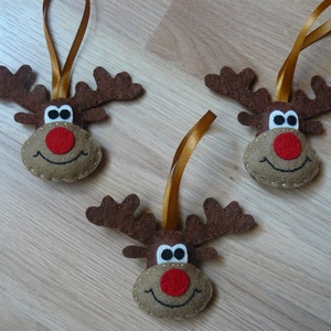 Rénszarvas fej karácsonyfadísz - Meska.hu