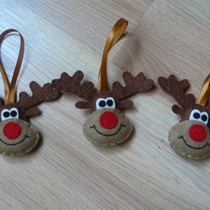 Rénszarvas fej karácsonyfadísz -  - Meska.hu