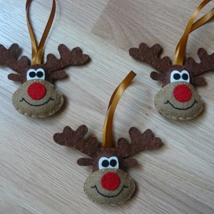 Rénszarvas fej karácsonyfadísz -  - Meska.hu