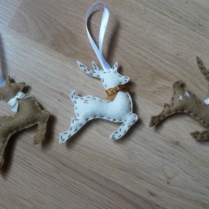 Szarvasok karácsonyfadísz (6db) -  - Meska.hu