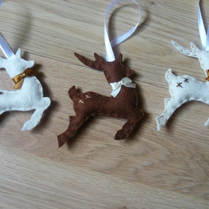 Szarvasok karácsonyfadísz (6db) -  - Meska.hu