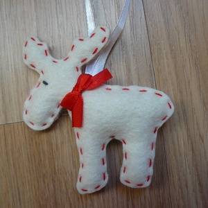 Filc rénszarvas karácsonyfadísz  -  - Meska.hu