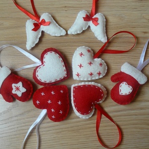 Filc karácsonyfadísz - Meska.hu