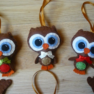 Karácsonyfadíszek (rénszarvas, bagoly) -  - Meska.hu