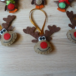 Karácsonyfadíszek (rénszarvas, bagoly) -  - Meska.hu