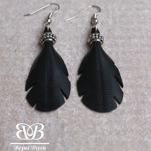 Falevél fülbevaló - ékszer - fülbevaló - lógó fülbevaló - Meska.hu