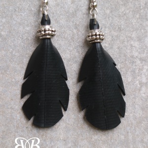 Falevél fülbevaló - ékszer - fülbevaló - lógó fülbevaló - Meska.hu