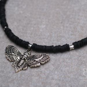 Halálfejes lepke nyaklánc - ékszer - nyaklánc - medálos nyaklánc - Meska.hu