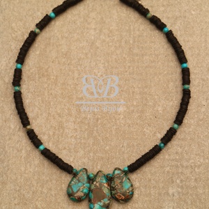 Kék kő nyaklánc - kicsi - ékszer - nyaklánc - statement nyaklánc - Meska.hu