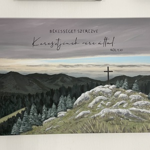 Keresztjének vére által, Művészet, Festmény, Akril, , MESKA