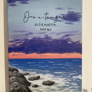 Övé a tenger, Művészet, Festmény, Akril, , MESKA