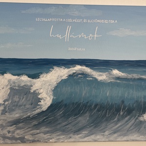 Lecsillapította a szélvészt, Művészet, Festmény, Akril, , MESKA