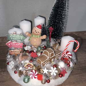 Mézis adventi koszorú  - karácsony - adventi díszek - adventi koszorú - Meska.hu Mézis adventi koszorú  - karácsony - adventi díszek - adventi koszorú - Meska.hu