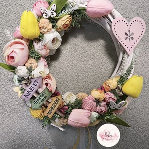 Tavaszi kopogtató - Kikelet , Otthon & Életmód, Dekoráció, Ajtó- és ablak dekoráció, Ajtódísz & Kopogtató, Mindenmás, MESKA