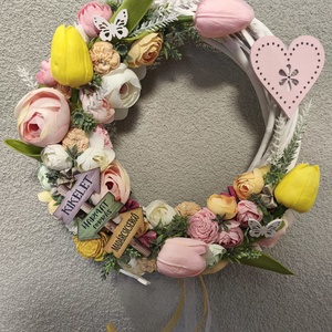 Tavaszi kopogtató - Kikelet  - otthon & életmód - dekoráció - ajtó- és ablak dekoráció - ajtódísz & kopogtató - Meska.hu