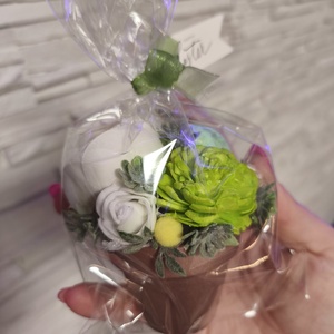 Húsvéti miniajándékok - ünnepi díszek, dekorációk - húsvéti díszek és dekorációk - húsvéti virágos díszek - Meska.hu