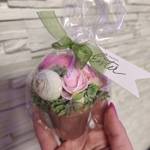 Húsvéti miniajándékok - ünnepi díszek, dekorációk - húsvéti díszek és dekorációk - húsvéti virágos díszek - Meska.hu