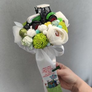 Traktoros örökcsokor - ovis - otthon & életmód - virágdekoráció - virágok - virágcsokor - Meska.hu