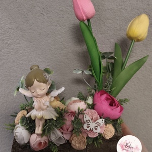 Tavasz tündéres asztaldísz  - Meska.hu