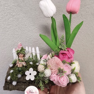 Tavasztündér asztaldísz - zöld  - Meska.hu