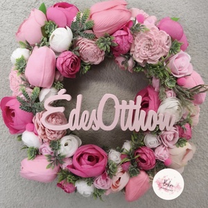 Tavaszi kopogtató , Ünnepi díszek, dekorációk, Húsvéti díszek és dekorációk, Húsvéti ajtódísz, kopogtató, Mindenmás, MESKA