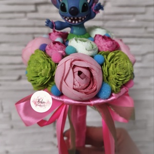 Stitch lányos ballagási örökcsokor , Otthon & Életmód, Virágdekoráció, Virágok, Virágcsokor, , MESKA
