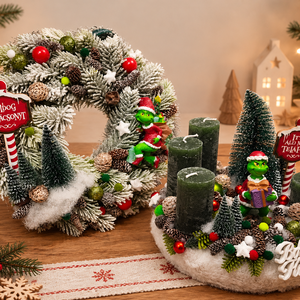 Grinches adventi koszorú  - Meska.hu