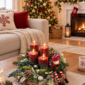 Egérkés adventi koszorú  - Meska.hu