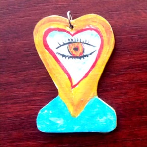 Festett medál - ékszer - nyaklánc - medál - Meska.hu