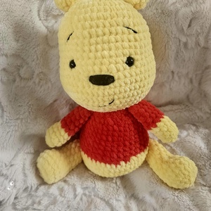 Mici, a nagy buksis mackó  horgolt figura - játék & sport - plüssállat & játékfigura - plüss mesefigurák - Meska.hu