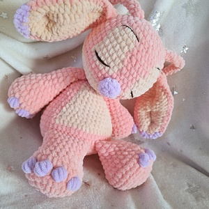 Horgolt Angel - Stitch Szundipajti - játék & sport - plüssállat & játékfigura - plüss mesefigurák - Meska.hu