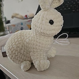 Horgolt húsvéti hangulat - Nyuszi ül a ......, Játék & Sport, Plüssállat & Játékfigura, Nyuszi, Horgolás, Varrás, MESKA